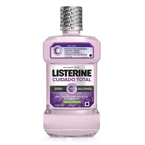 Enjuague Bucal Listerine Cuidado Total Zero 500ml