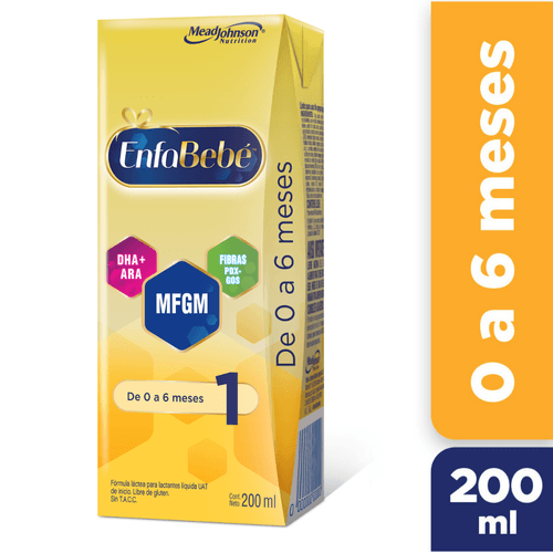 Leche Infantil EnfaBebé 1 Liquida Sabor Original 200ml