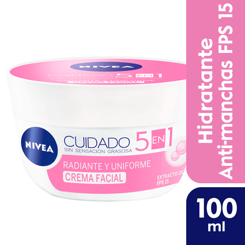 Crema Facial Nivea Cuidado Radiante y Uniforme 100ml