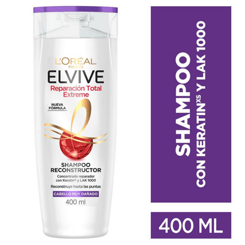 Shampoo Reparación Total Extreme Elvive L´Oréal Paris 400ml