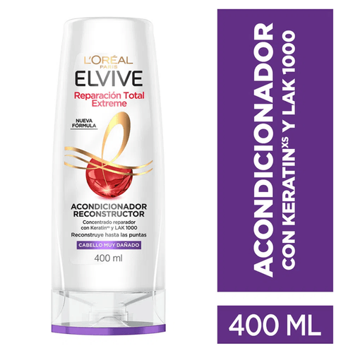 Acondicionador Reparación Total Extreme Elvive L´Oréal Paris 400ml