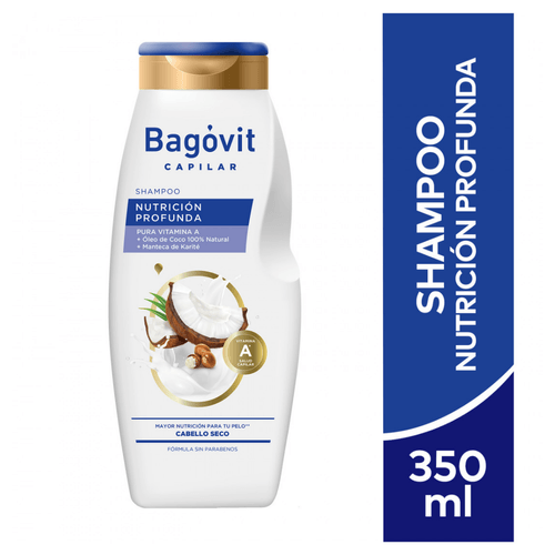Shampoo Capilar Bagovit Nutrición 350 ml