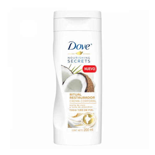 Crema Corporal Dove Secrets Coco y Almendras 200 ml