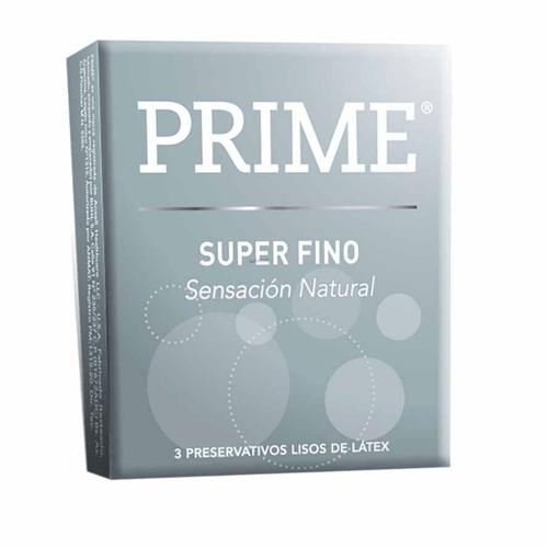 Preservativos Prime Super Finos 3 unidades