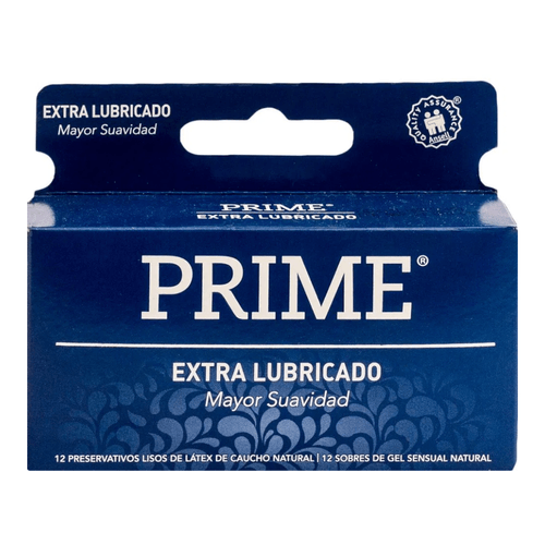 Preservativos Prime Extra Lubricado 12 unidades