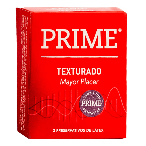 Preservativos Prime Texturados 3 unidades