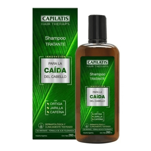 Shampoo Capilatis Tratante con Ortiga, Cafeína y Jarilla para la Caída del Cabello 260ml