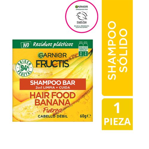 Shampoo sólido Hair Food Banana 60 gr