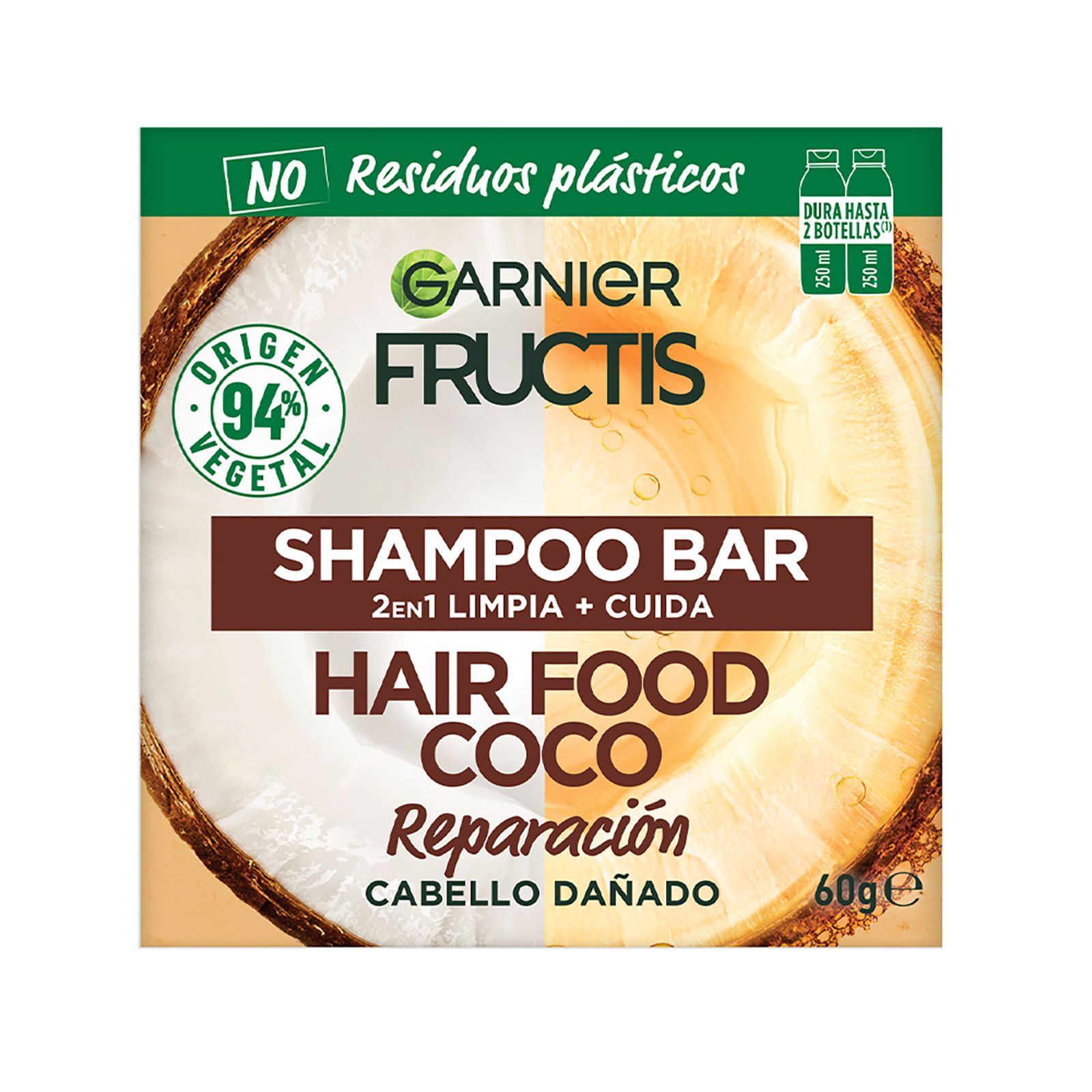 Shampoo sólido Hair Food Coco 60 g