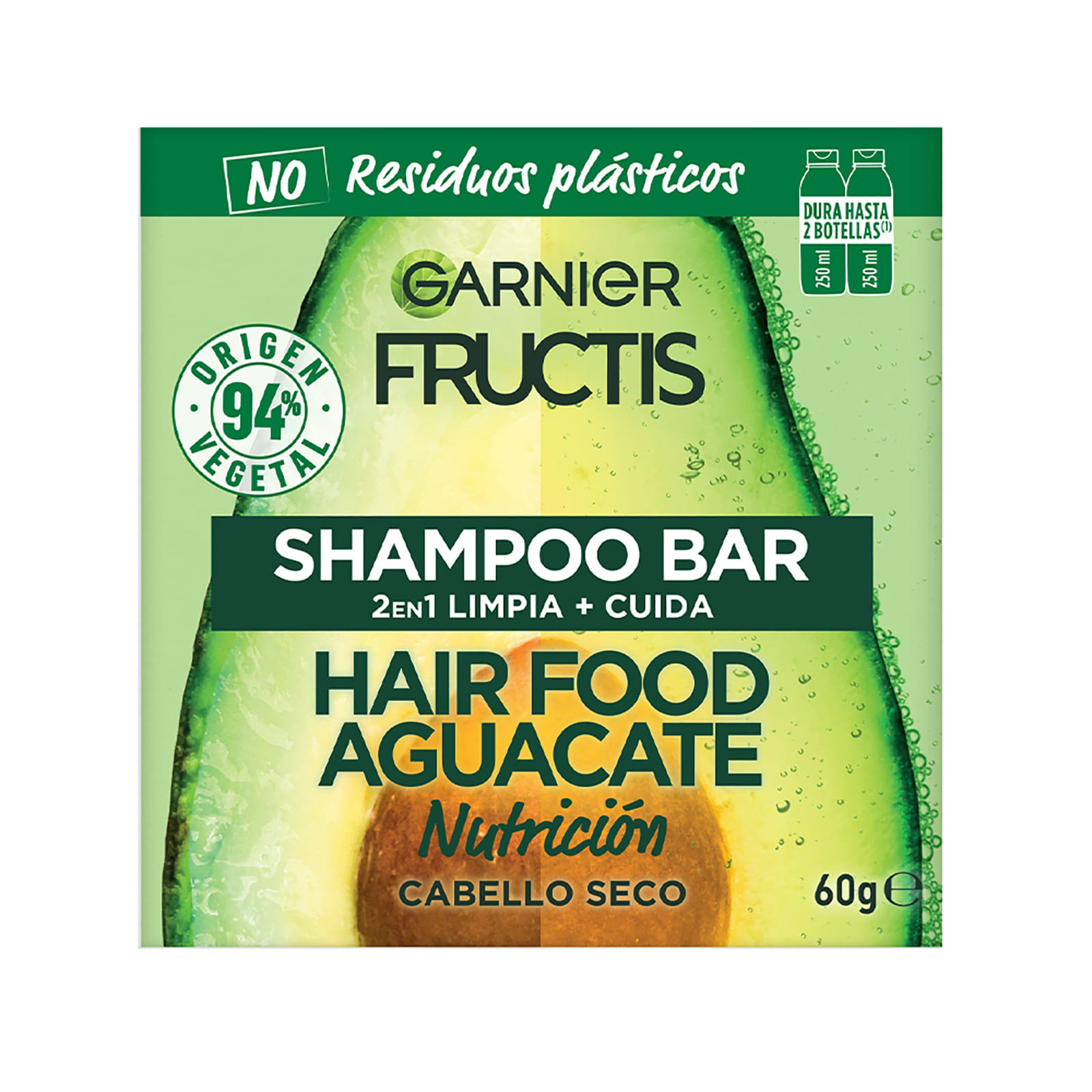 Shampoo sólido Hair Food Palta 60 g