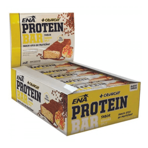 Barrra Ena Protein Banana Split + Crunchy 16 unidades
