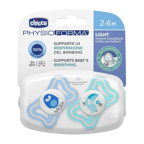 Chupete Physio Chicco Light 2-6 M Nene 2 unidades