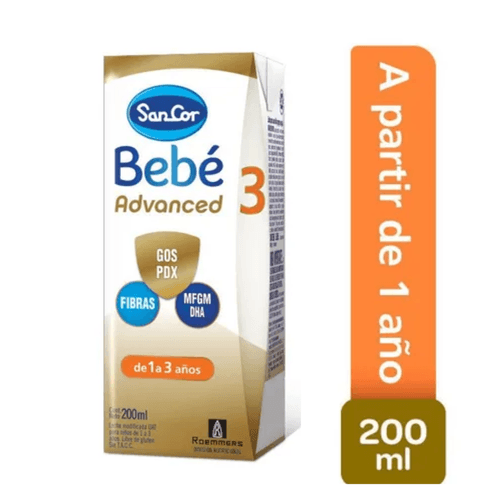 Leche Infantil Sancor Bebé Advanced Etapa 3 200 ml
