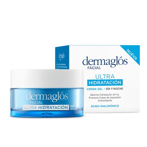 Gel Dermaglós facial ultra hidratación día y noche 50 g