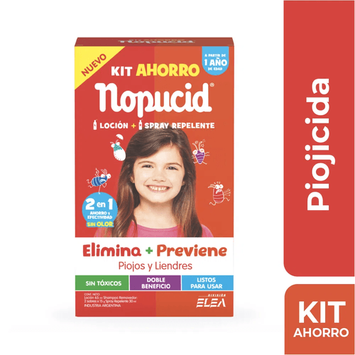 Nopucid Kit Ahorro Pediculicida Loción 65ml + Spray Repelente 30ml