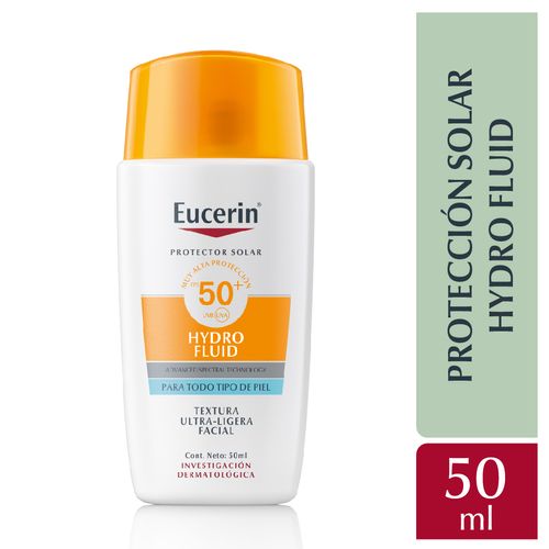 Protector Solar Eucerin Hydro Fluid FPS50 Textura Ultra Ligera