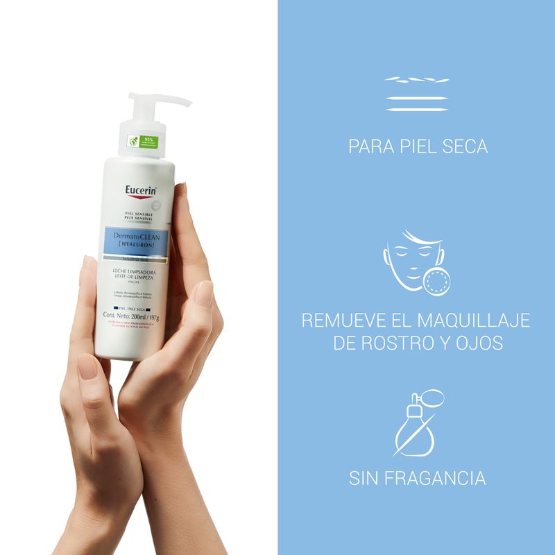 Eucerin DermatoCLEAN Gel Limpiador Facial Piel Normal a Mixta 200ml, Productos