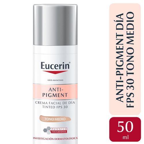 Crema de Día Eucerin Anti-Pigment FPS30 tono Medio 50ml