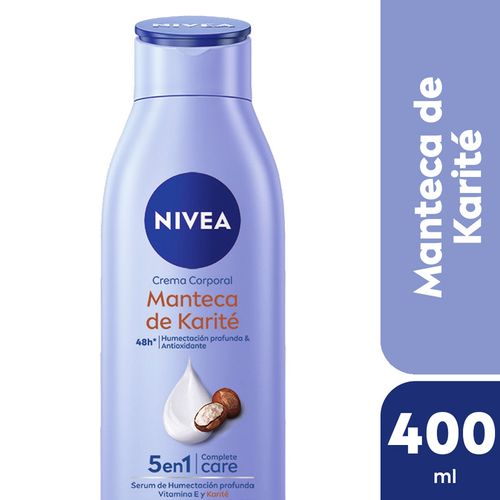 Crema Corporal Nivea Manteca de Karité 5 en 1 Piel Seca 400ml