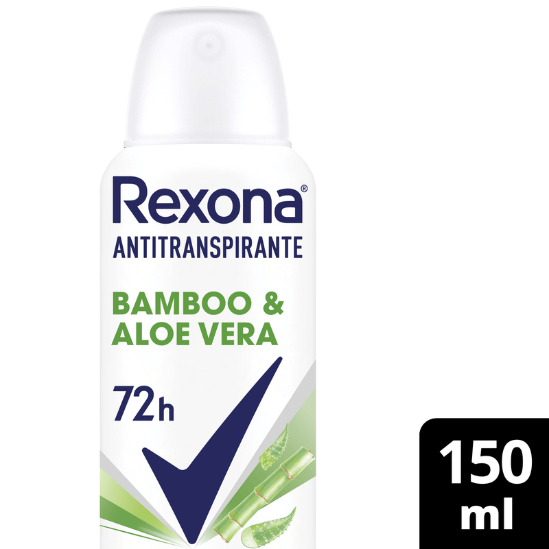 Desodorante Mujer Aerosol Rexona Bamboo & Aloe Vera 150Ml