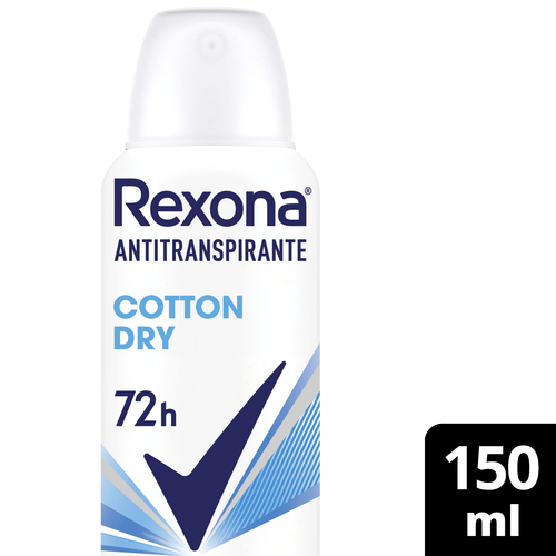 Desodorante Antitranspirante Rexona Cotton Dry 150ml