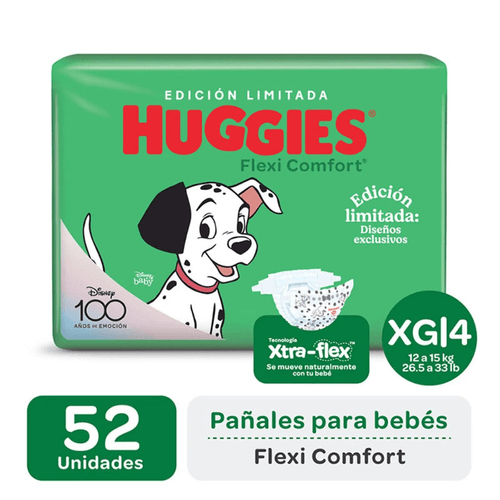 Pañales Huggies Flexi Comfort Talle XG (52 unidades)