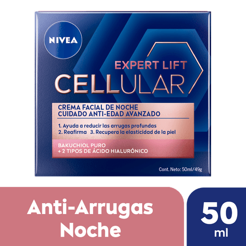 Crema Facial Anti-Edad Nivea Cellular De Noche 50ml