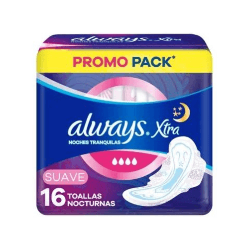 Toallitas Femeninas Always Noches Tranquilas Suave x16u.
