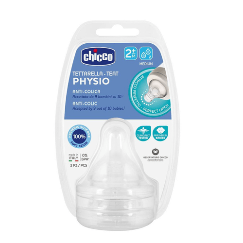 Chicco Tetina Flujo Medio x2 (2M+)