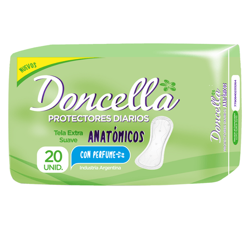 Doncella Protector Diario Pocket Anatómico con Deo x20u