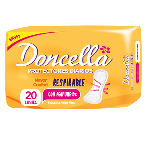 Doncella Protector Diario Pocket Respirable con Deo x20u