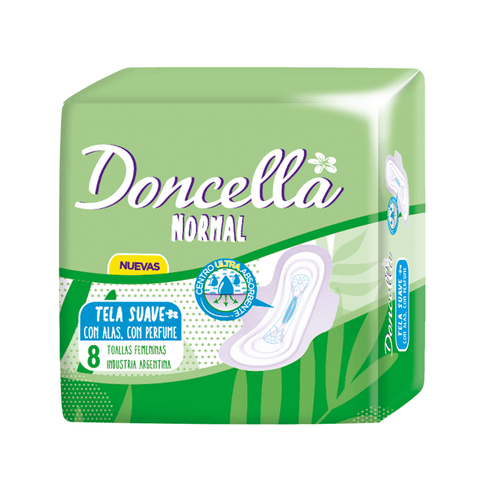 Doncella Toallas Femeninas Normal con Alas Suave con Deo x8u