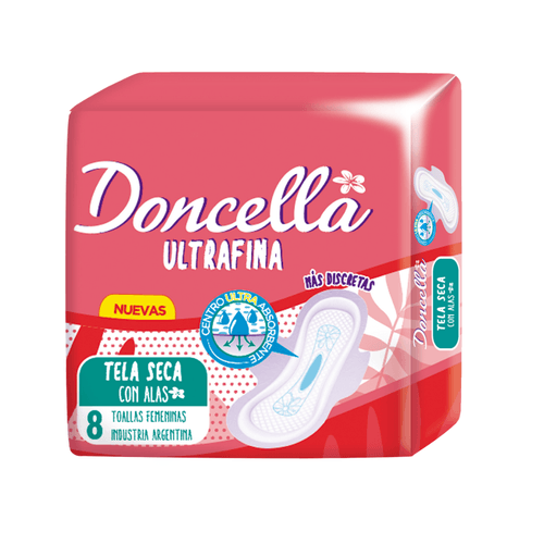 Doncella Toallas Femeninas Ultrafina Seca x8u
