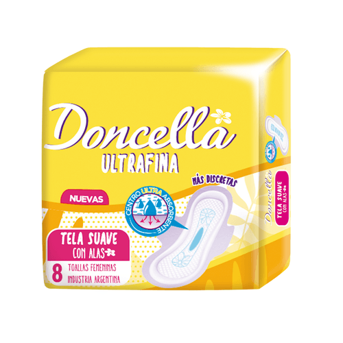 Doncella Toallas Femeninas Ultrafinas Suave x8u