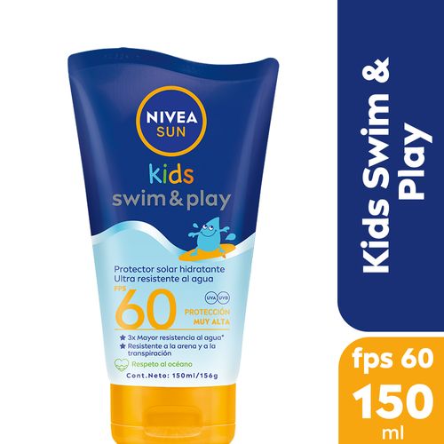 Protector Solar Nivea Swim & Play Kids FPS 60 150ml