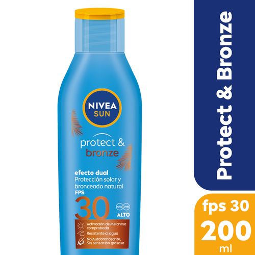 Protector Solar Nivea Protect & Bronze FPS 30 200ml