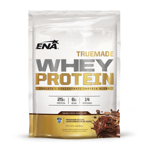 Suplemento Deportivo Ena Whey Protein Double Rich Chocolate 1 libra