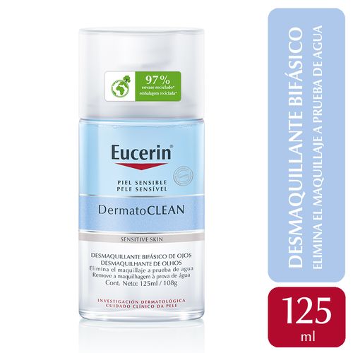 Eucerin DermatoClean Desmaquillante Bifásico de Ojos x125ml